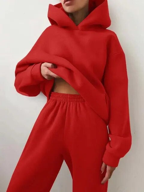 Adriana | Conjunto Hoodie e Calças de Treino Mulher Oversize