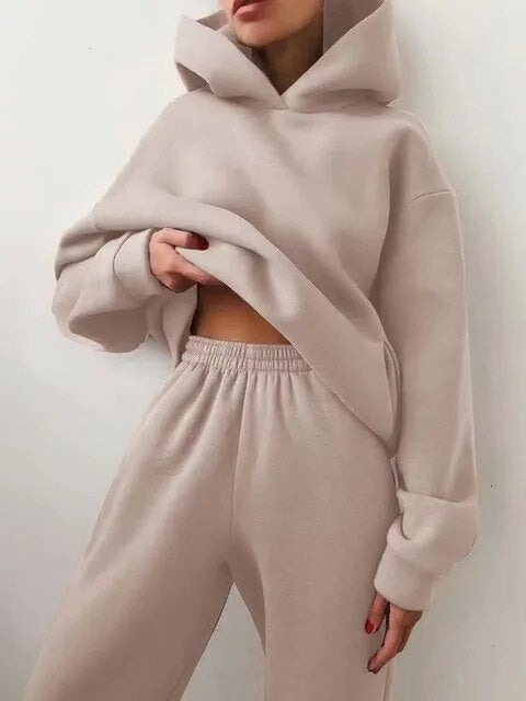 Adriana | Conjunto Hoodie e Calças de Treino Mulher Oversize