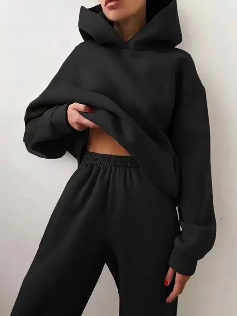 Adriana | Conjunto Hoodie e Calças de Treino Mulher Oversize