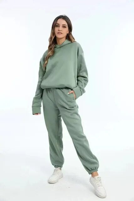 Adriana | Conjunto Hoodie e Calças de Treino Mulher Oversize