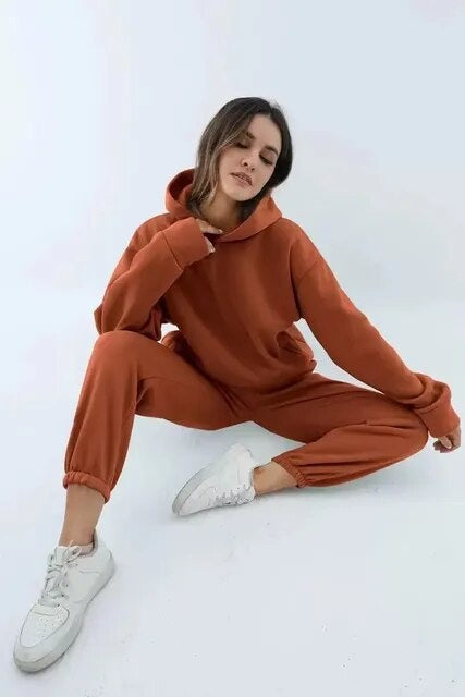 Adriana | Conjunto Hoodie e Calças de Treino Mulher Oversize