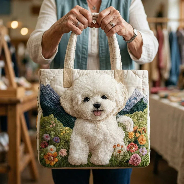 Adriana | Tote Bag Acolchoada Mulher Estampado Piano
