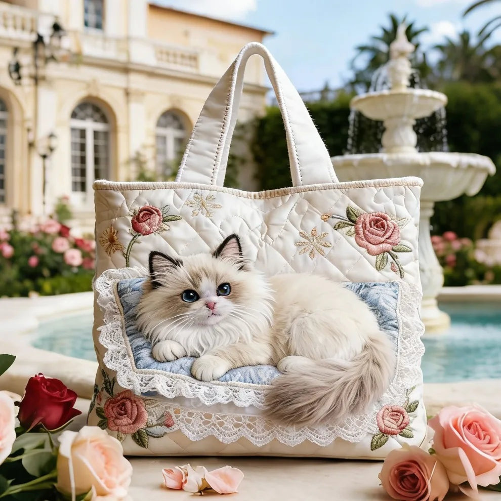 Adriana | Tote Bag Acolchoada Mulher Estampado Piano