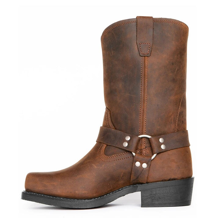 Afonso | Botas Cowboy de Couro Homem Cano Alto