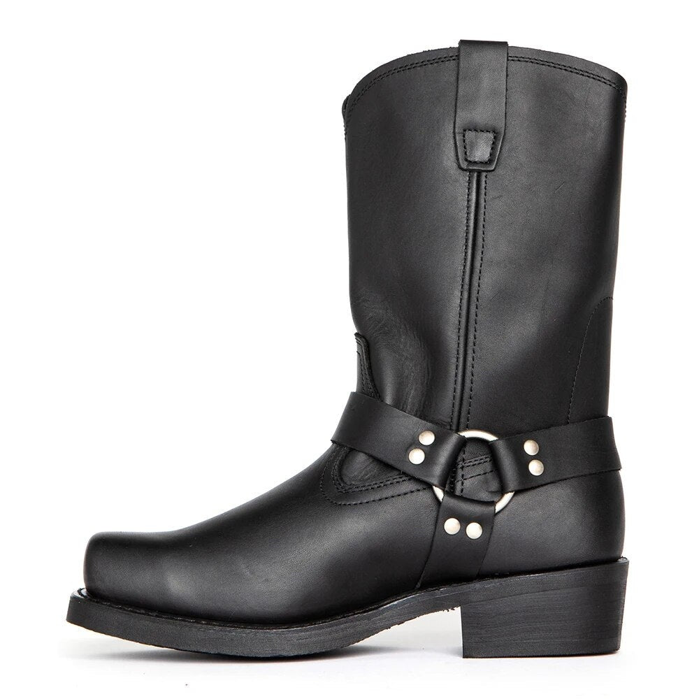 Afonso | Botas Cowboy de Couro Homem Cano Alto