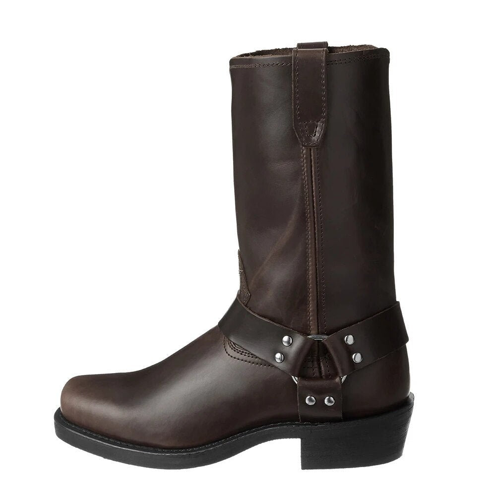 Afonso | Botas Cowboy de Couro Homem Cano Alto