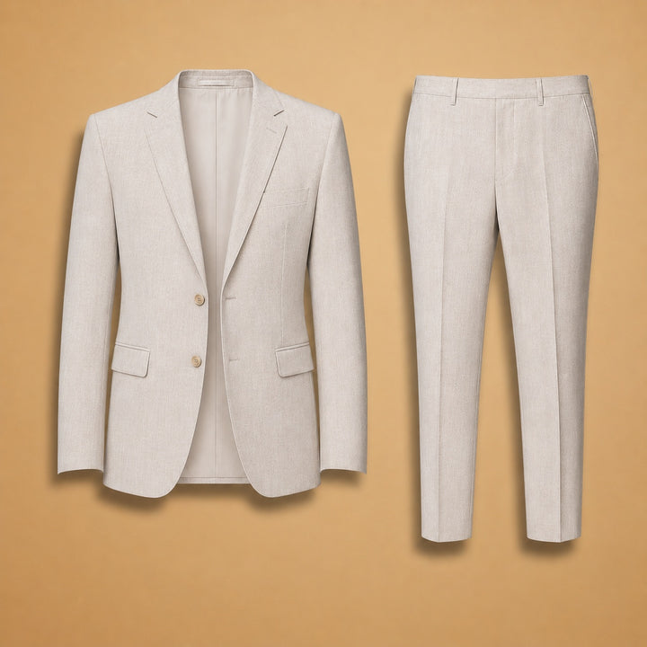 Afonso | Fato de Linho Duas Peças Homem Corte Slim Fit