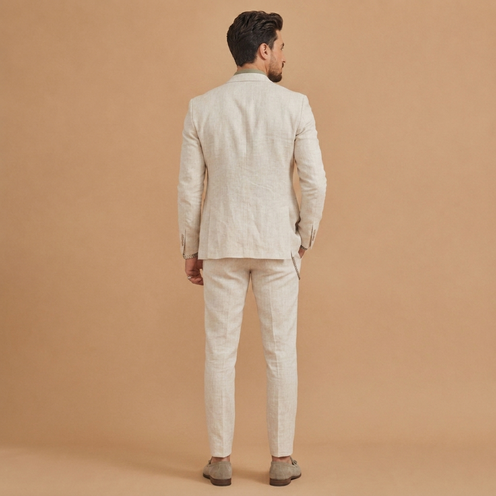 Afonso | Fato de Linho Duas Peças Homem Corte Slim Fit