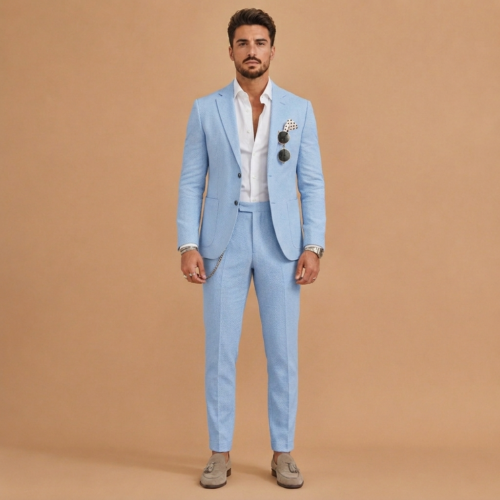Afonso | Fato de Linho Duas Peças Homem Corte Slim Fit