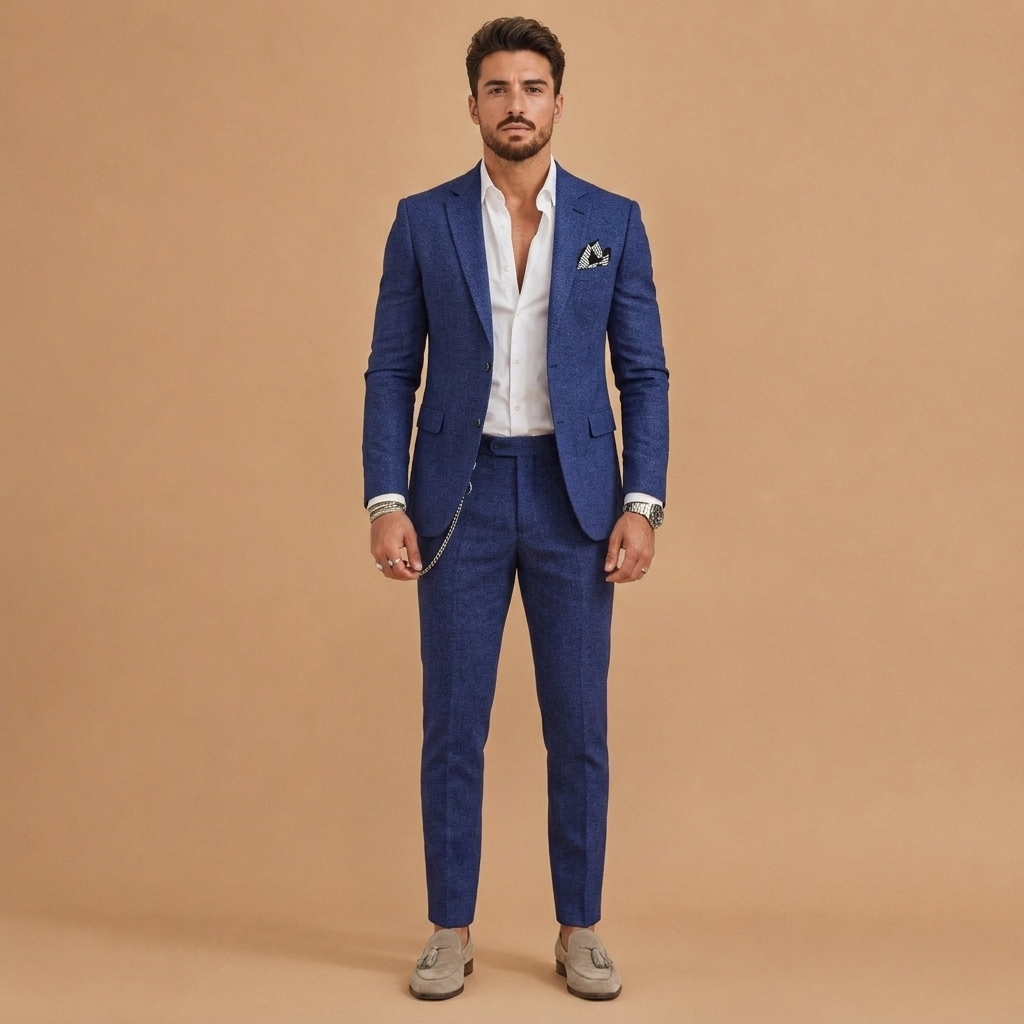 Afonso | Fato de Linho Duas Peças Homem Corte Slim Fit