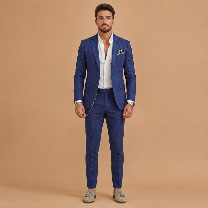 Afonso | Fato de Linho Duas Peças Homem Corte Slim Fit