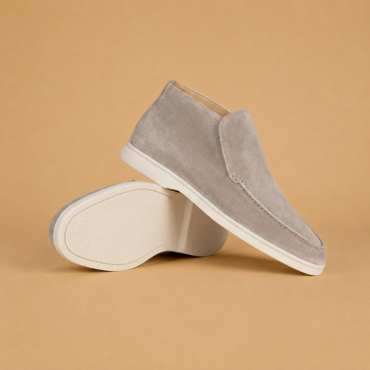 Afonso | Mocassins de Camurça Homem Sola Branca