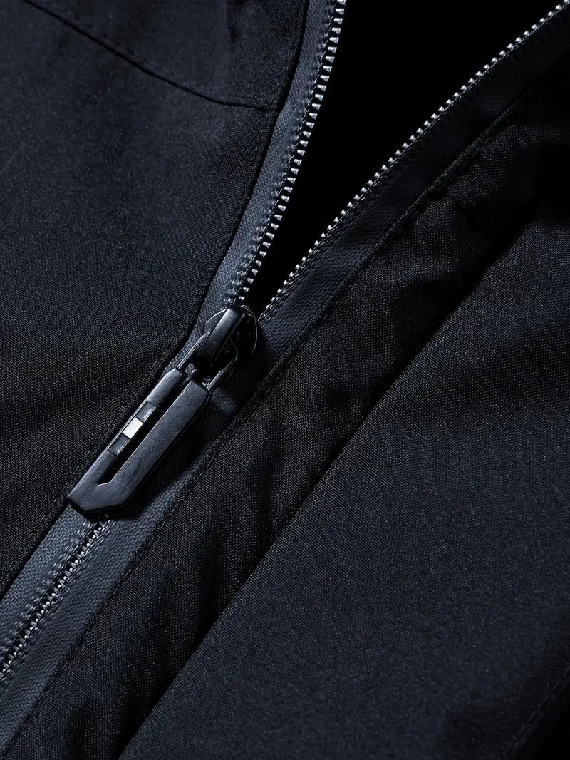 Afonso | Parka Impermeável Homem com Capuz Forro Polar