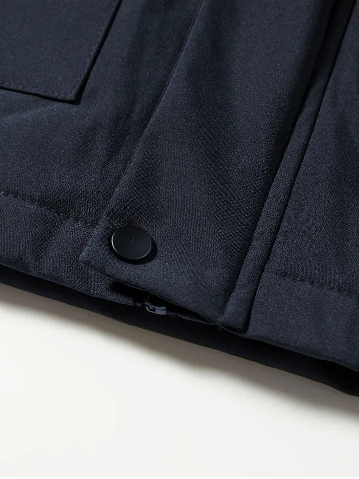 Afonso | Parka Impermeável Homem com Capuz Forro Polar