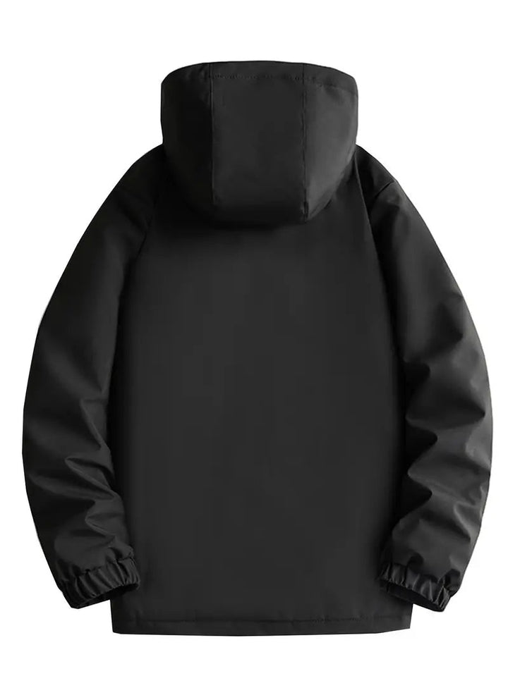 Afonso | Parka Impermeável Homem com Capuz Forro Polar