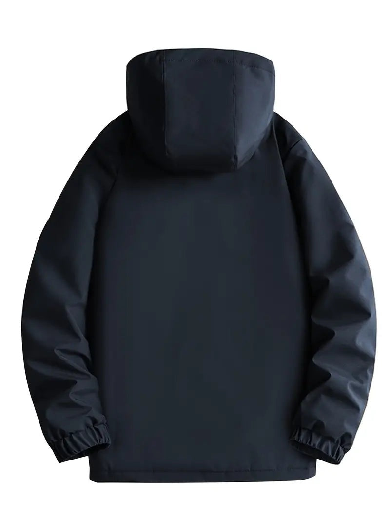 Afonso | Parka Impermeável Homem com Capuz Forro Polar