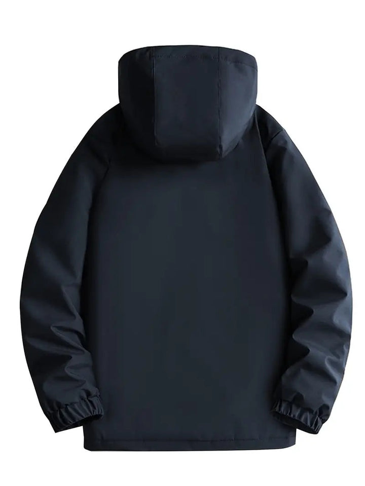 Afonso | Parka Impermeável Homem com Capuz Forro Polar