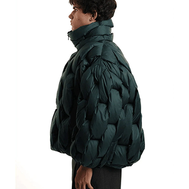 Alexandra | Puffer Jacket Acolchoado Oversized Mulher Gola Alta