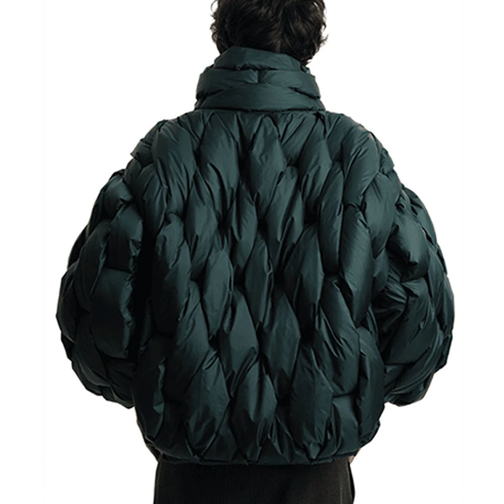 Alexandra | Puffer Jacket Acolchoado Oversized Mulher Gola Alta