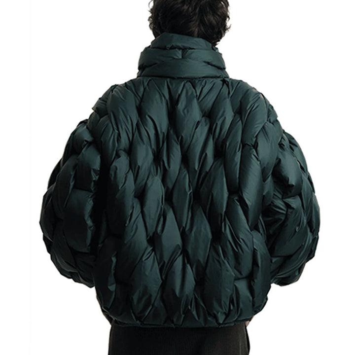Alexandra | Puffer Jacket Acolchoado Oversized Mulher Gola Alta