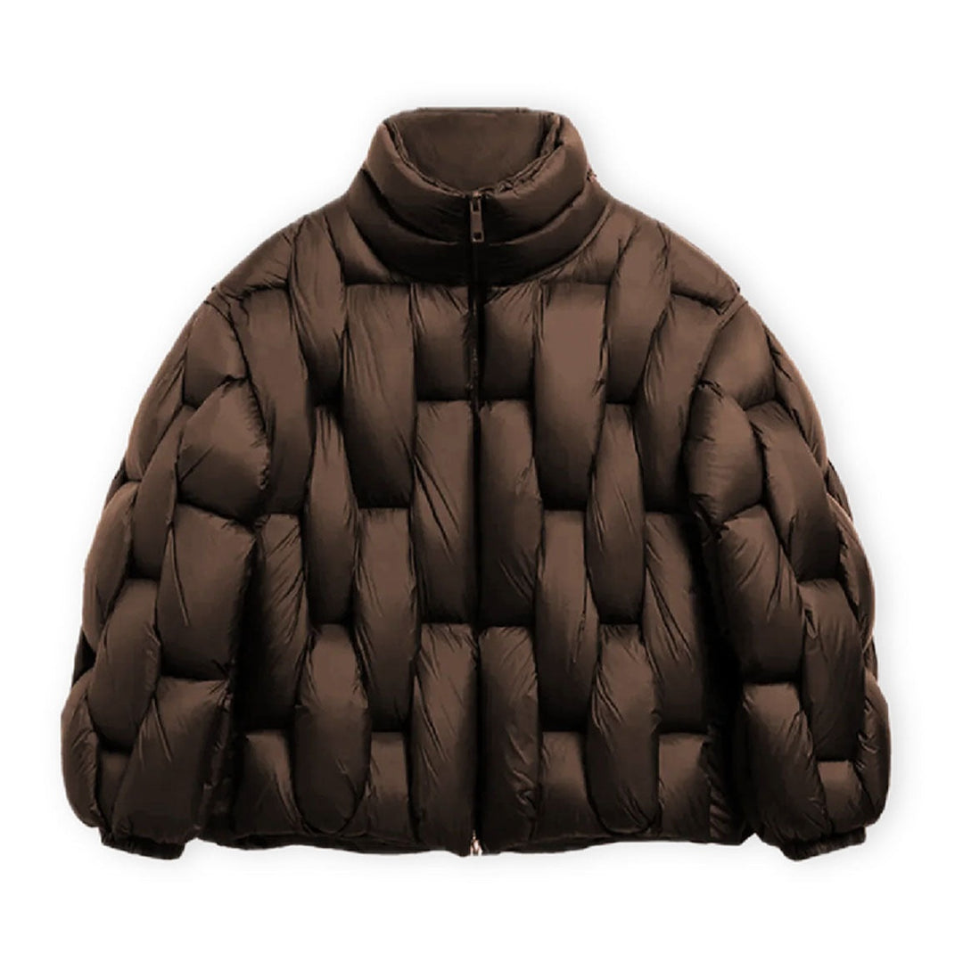 Alexandra | Puffer Jacket Acolchoado Oversized Mulher Gola Alta