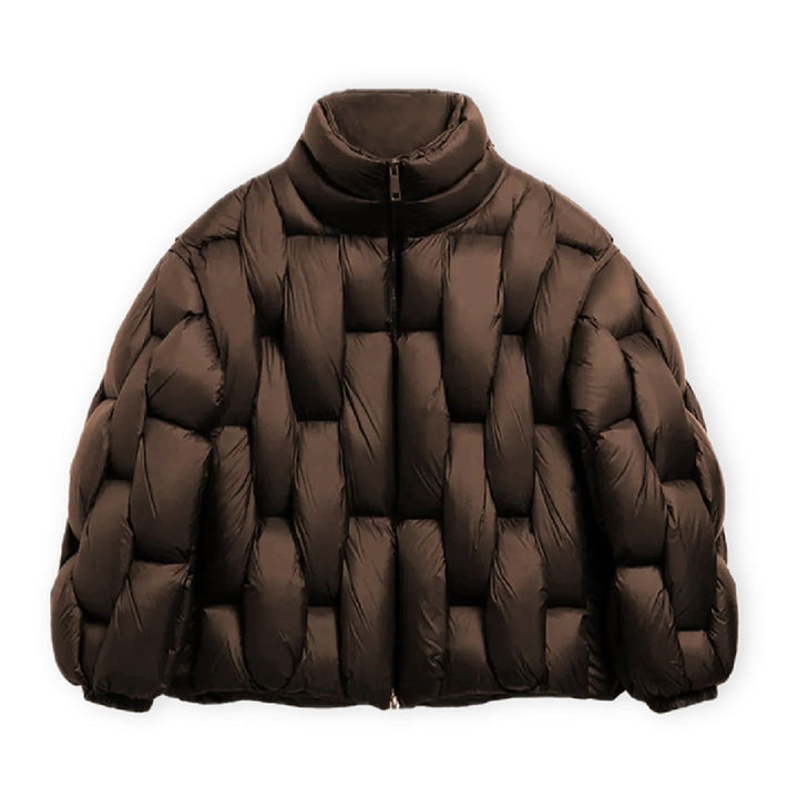 Alexandra | Puffer Jacket Acolchoado Oversized Mulher Gola Alta