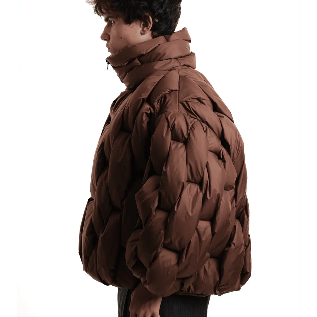 Alexandra | Puffer Jacket Acolchoado Oversized Mulher Gola Alta