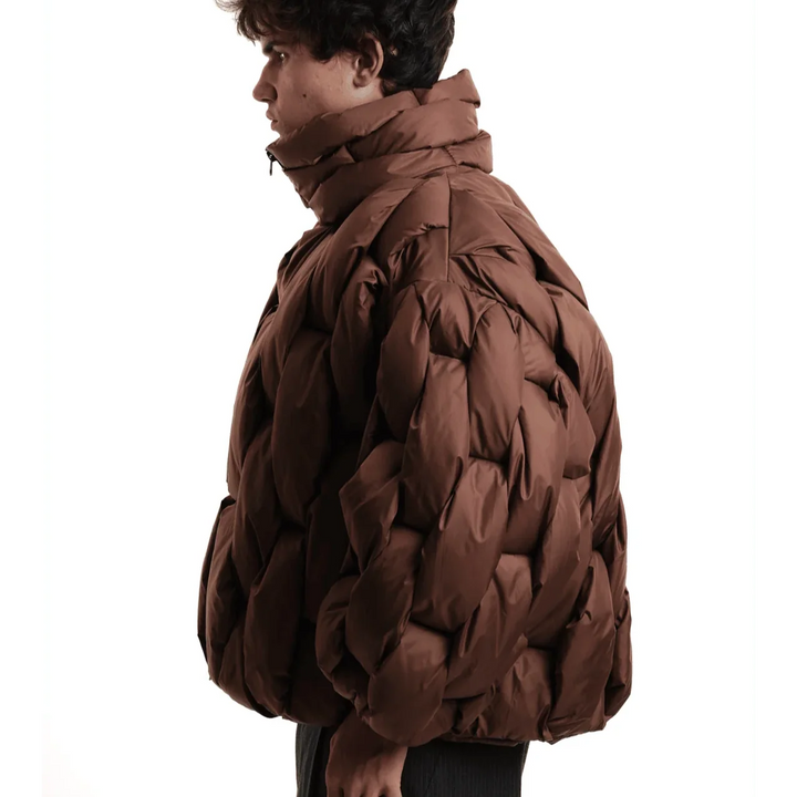 Alexandra | Puffer Jacket Acolchoado Oversized Mulher Gola Alta
