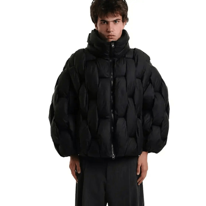 Alexandra | Puffer Jacket Acolchoado Oversized Mulher Gola Alta