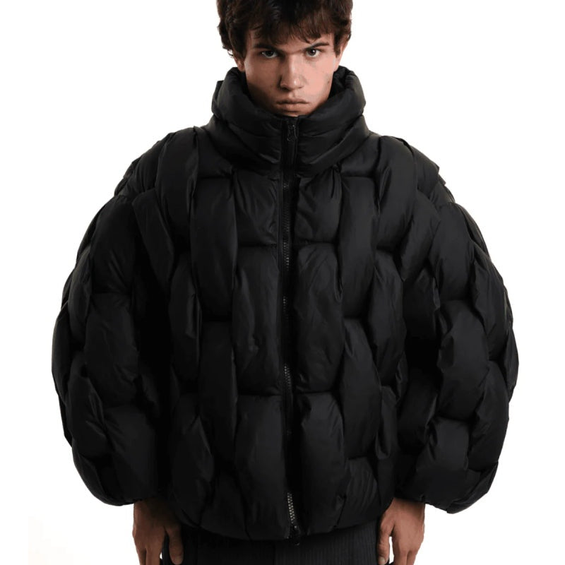 Alexandra | Puffer Jacket Acolchoado Oversized Mulher Gola Alta