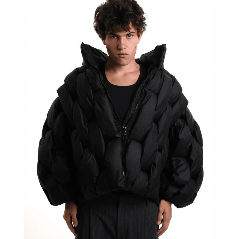 Alexandra | Puffer Jacket Acolchoado Oversized Mulher Gola Alta