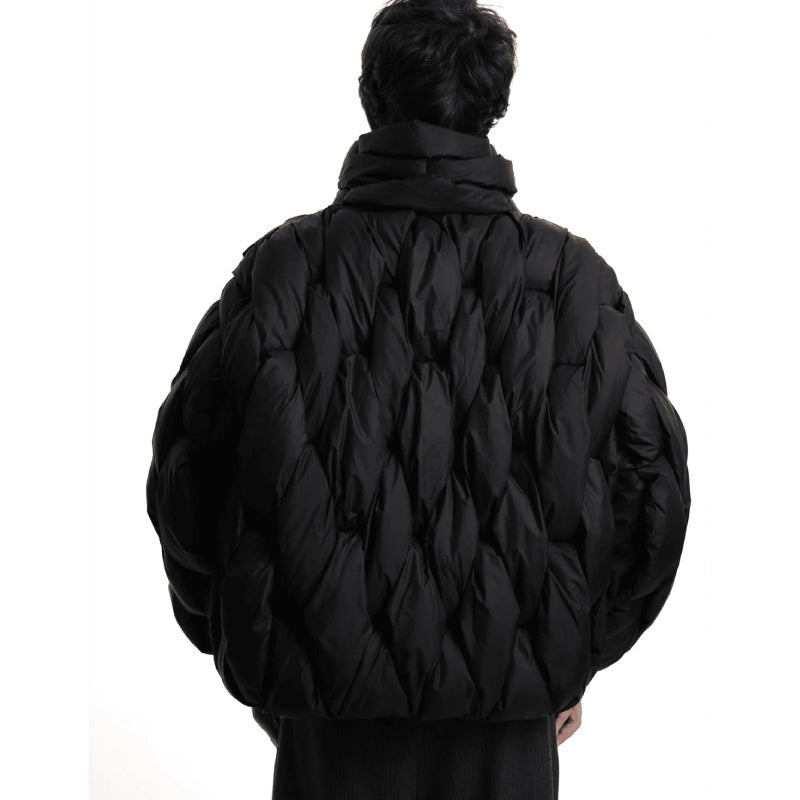 Alexandra | Puffer Jacket Acolchoado Oversized Mulher Gola Alta