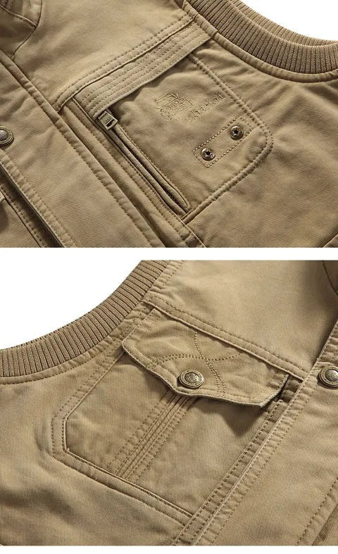 Álvaro | Colete Homem Múltiplos Bolsos Estilo Militar