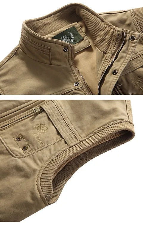 Álvaro | Colete Homem Múltiplos Bolsos Estilo Militar