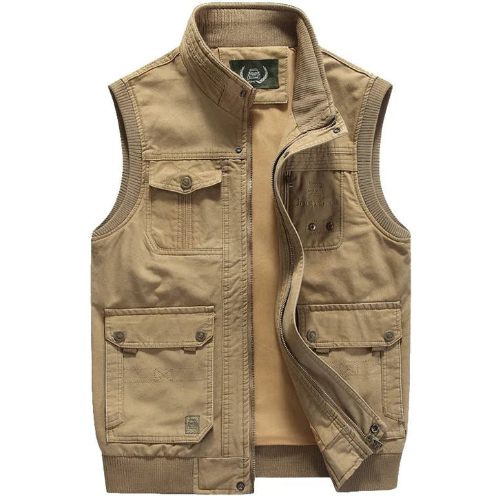 Álvaro | Colete Homem Múltiplos Bolsos Estilo Militar