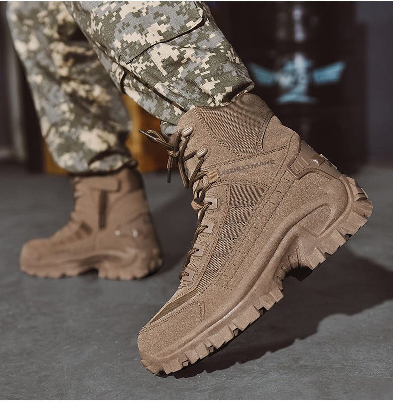 André | Botas de Segurança Homem Camurça Cano Médio