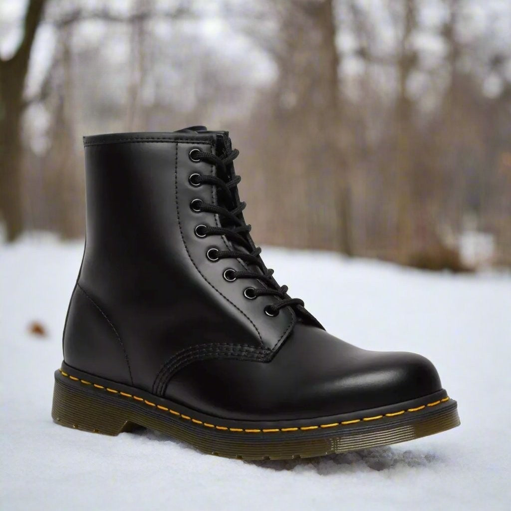 André | Botas Militares de Couro Homem com Atacadores