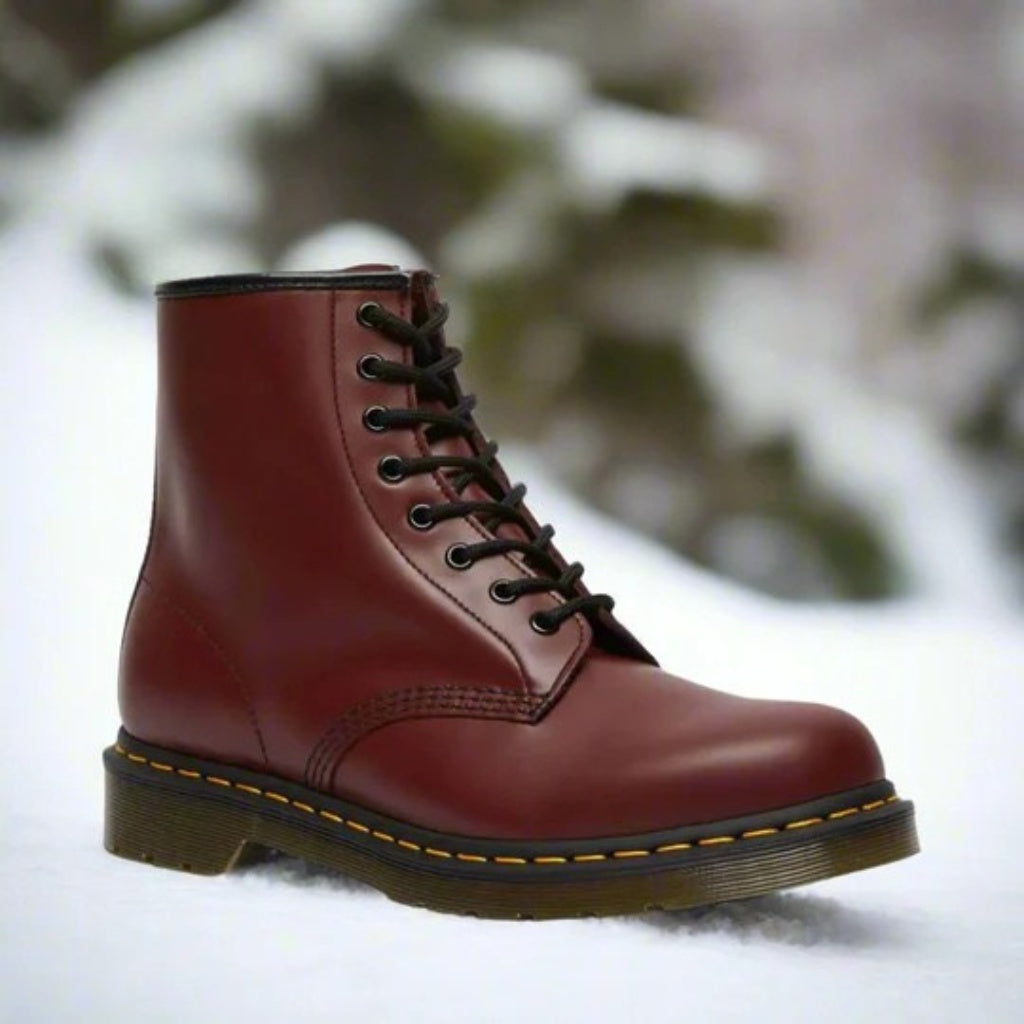André | Botas Militares de Couro Homem com Atacadores
