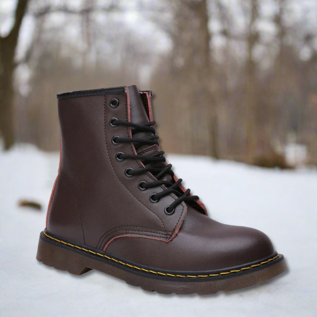 André | Botas Militares de Couro Homem com Atacadores