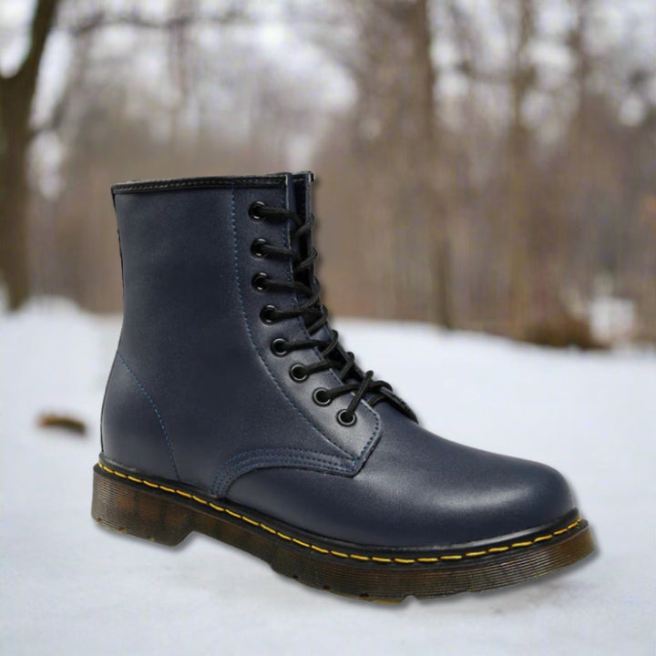 André | Botas Militares de Couro Homem com Atacadores