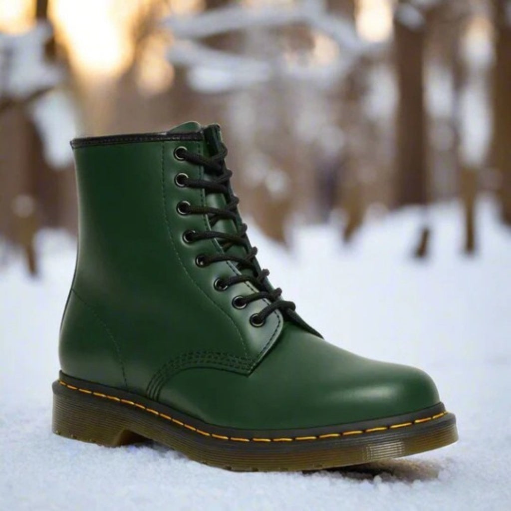 André | Botas Militares de Couro Homem com Atacadores