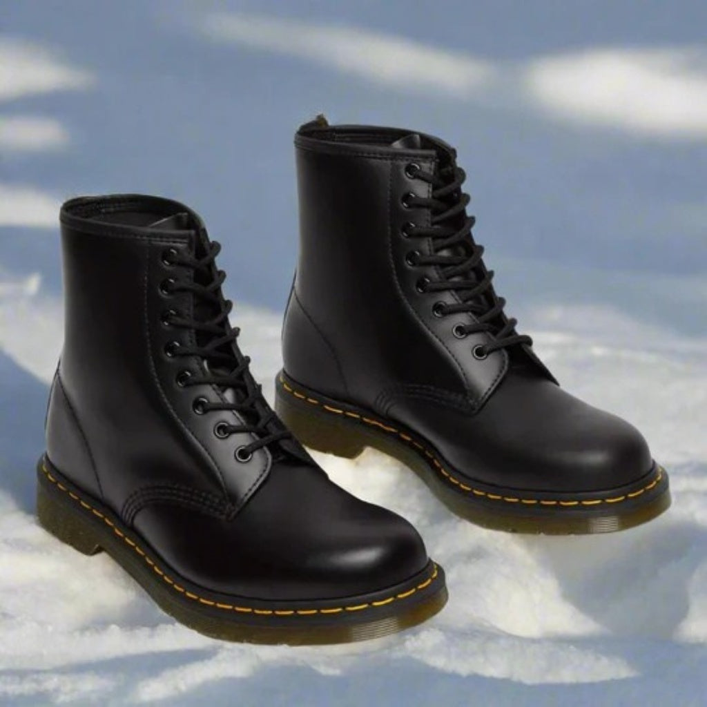 André | Botas Militares de Couro Homem com Atacadores