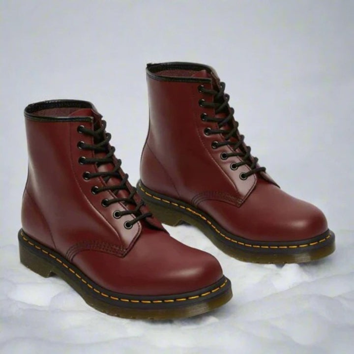 André | Botas Militares de Couro Homem com Atacadores