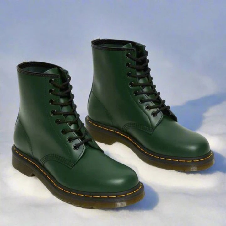 André | Botas Militares de Couro Homem com Atacadores