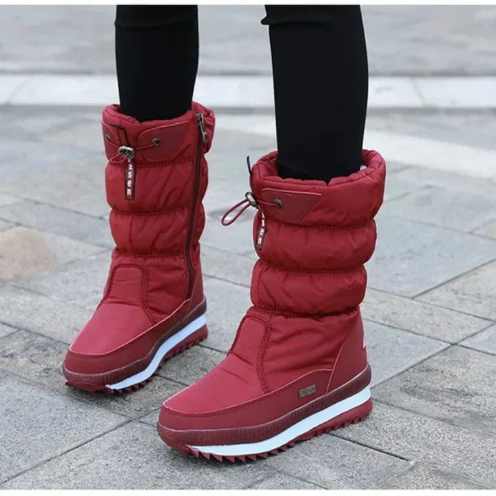 Beatriz | Botas de Neve Impermeáveis Mulher Cano Médio Acolchoadas