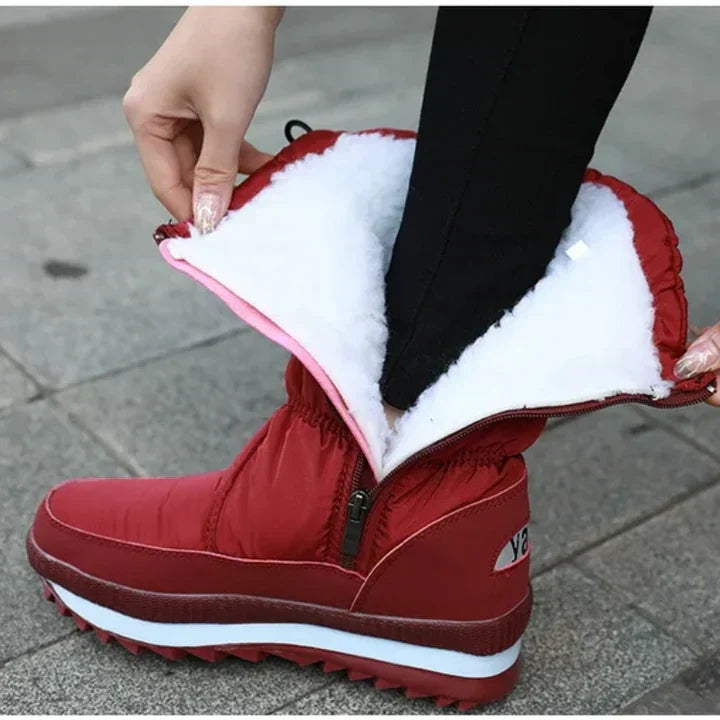 Beatriz | Botas de Neve Impermeáveis Mulher Cano Médio Acolchoadas