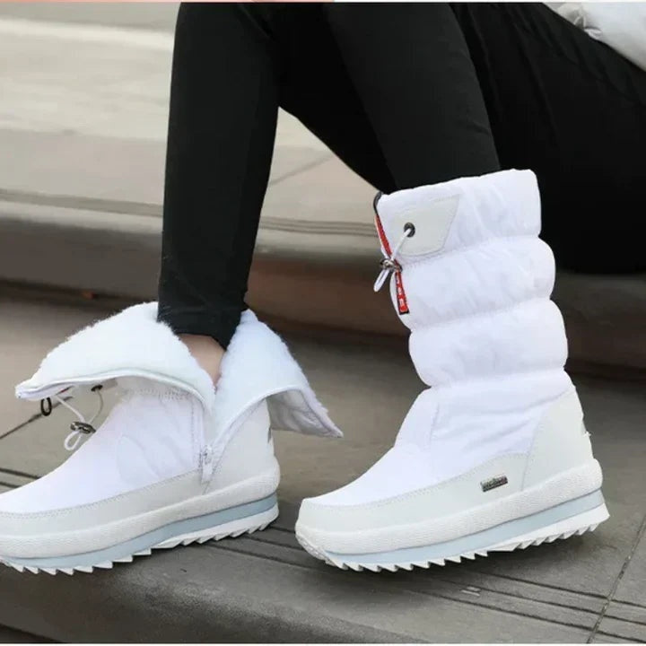 Beatriz | Botas de Neve Impermeáveis Mulher Cano Médio Acolchoadas