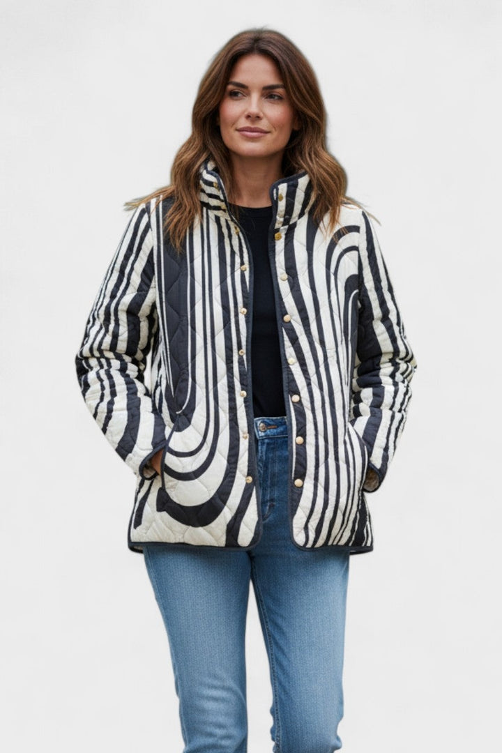 Beatriz | Casaco Acolchoado Estampado Floral Mulher Patchwork