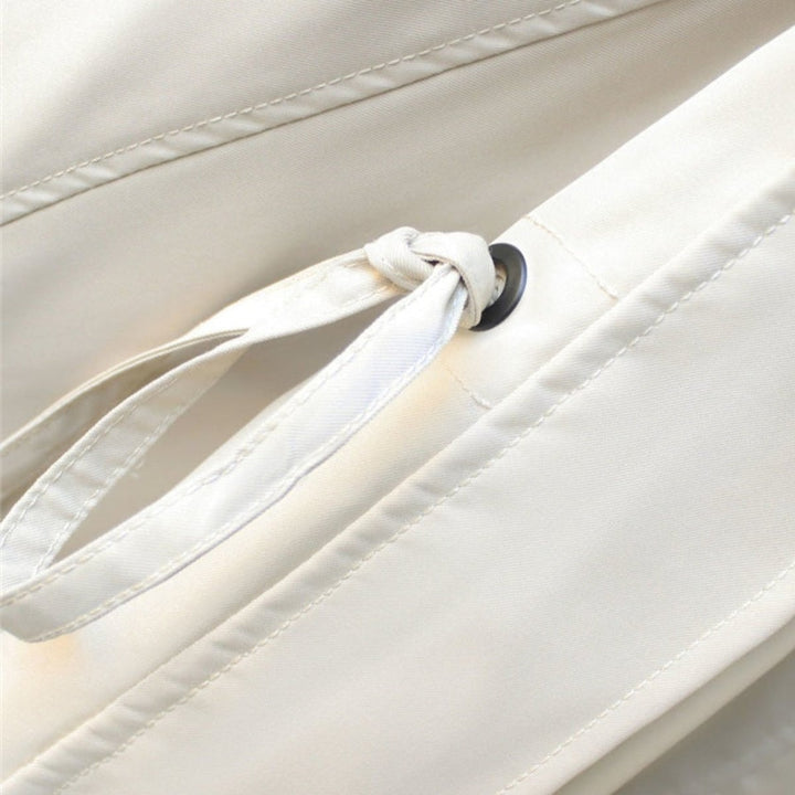 Beatriz | Gabardina Curta Impermeável Mulher Gola Dupla Oversize