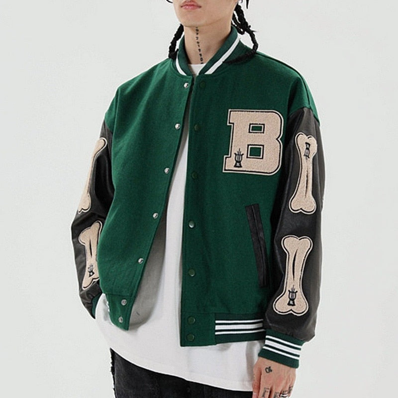 Beatriz | Varsity Jacket Mulher Bomber com Bordados